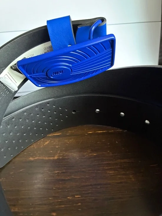 Nike Royal Blue Rubber Buckle Belt, size M - Picture 5 of 8